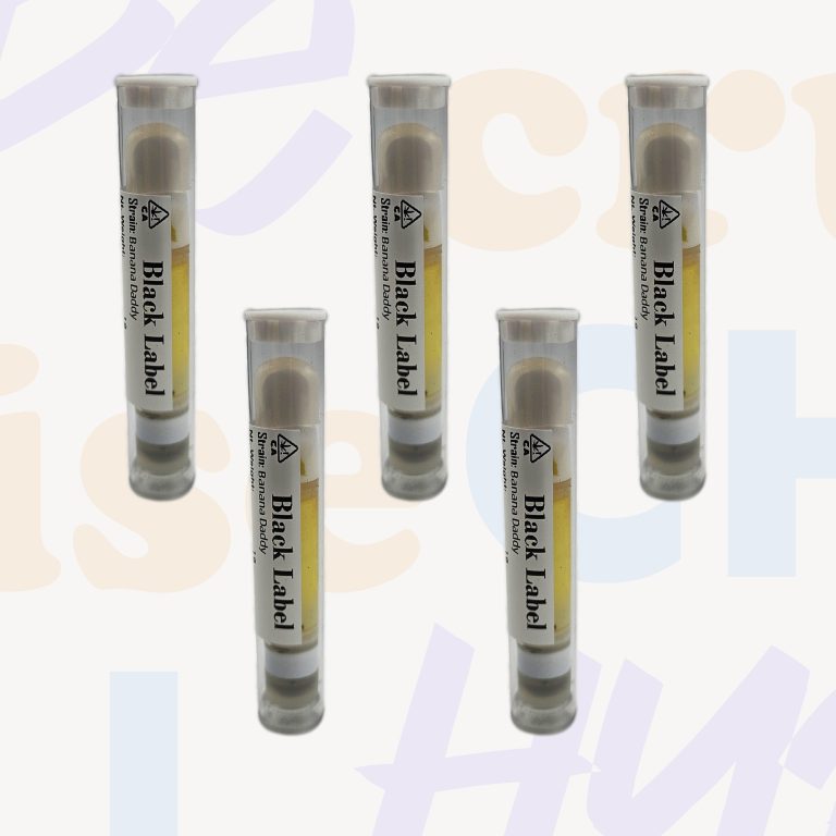 (5 Pack) Black Label 1 Gram Cartridge