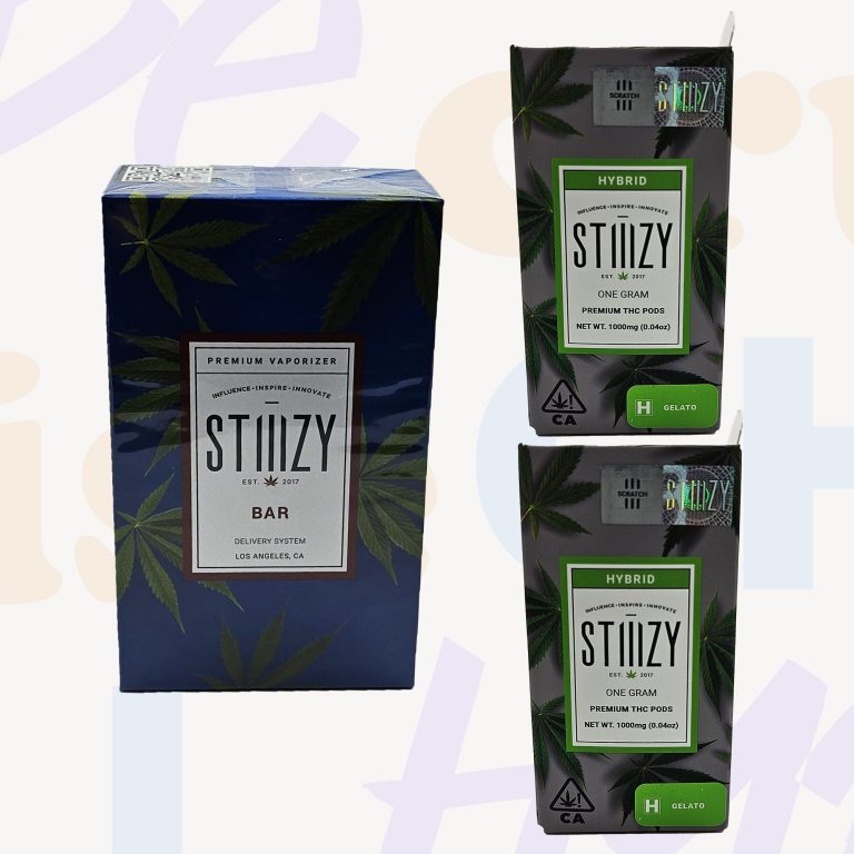 (2) Stiiizy 1 Gram Pods + Stiiizy Bar Battery