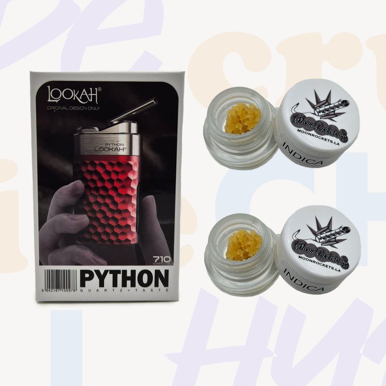 (2) Moon Rockets Diamonds 1 Gram + Lookah Python